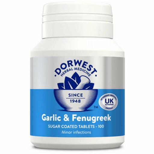 Garlic &amp; Fenugreek Tablets For Dogs And Cats Tablets