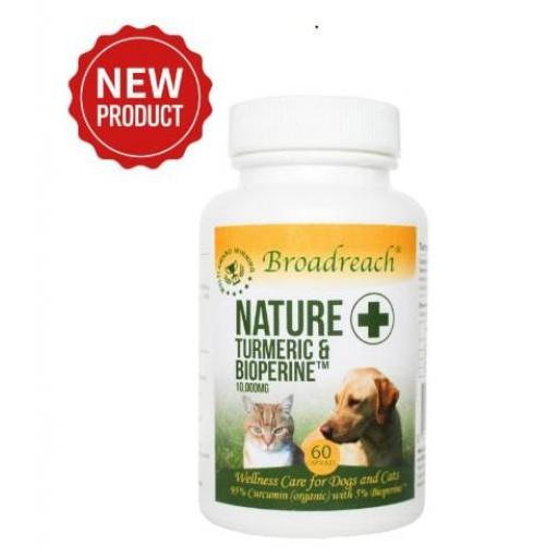 Organic Turmeric and Bioprene 60 Capsules for Dogs and Cats