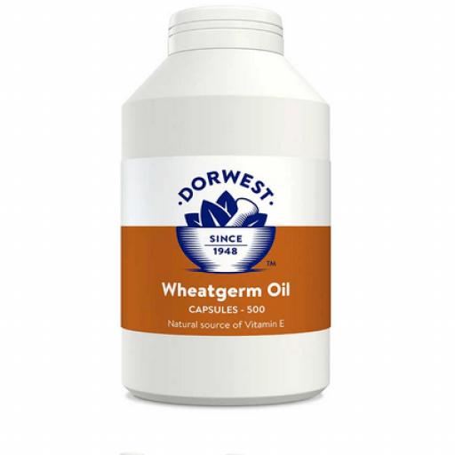 Wheatgerm Oil Capsules For Dogs And Cats 500 Capsules