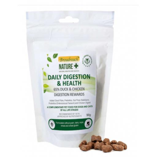 Digestion Reward Treats 65% Duck and Chicken for Dogs, Cats, Kittens and Puppies 70g