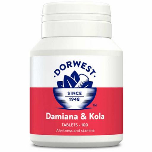 Damiana & Kola Tablets For Dogs And Cats
