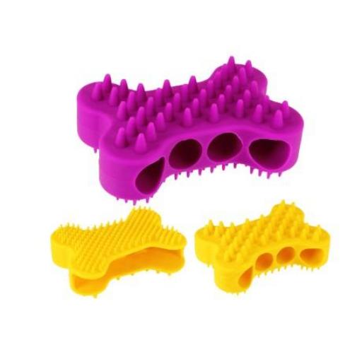 Silicone Grooming Brush for Dogs and Cats