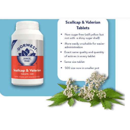 Scullcap &amp; Valerian Tablets For Dogs And Cats