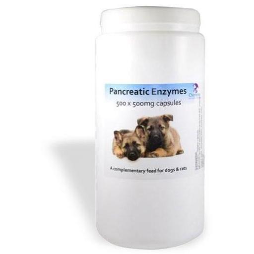 Pancreatic Enzyme Capsules -500 for Dogs and Cats