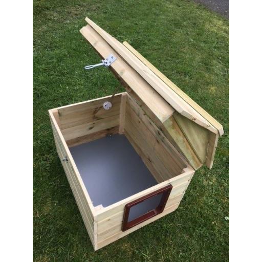 Hideaway Hinged Lid 22" x 16" x 17" Cat Shed